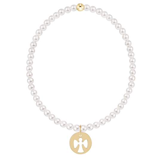 CLASSIC PEARL 3MM GOLD DISC