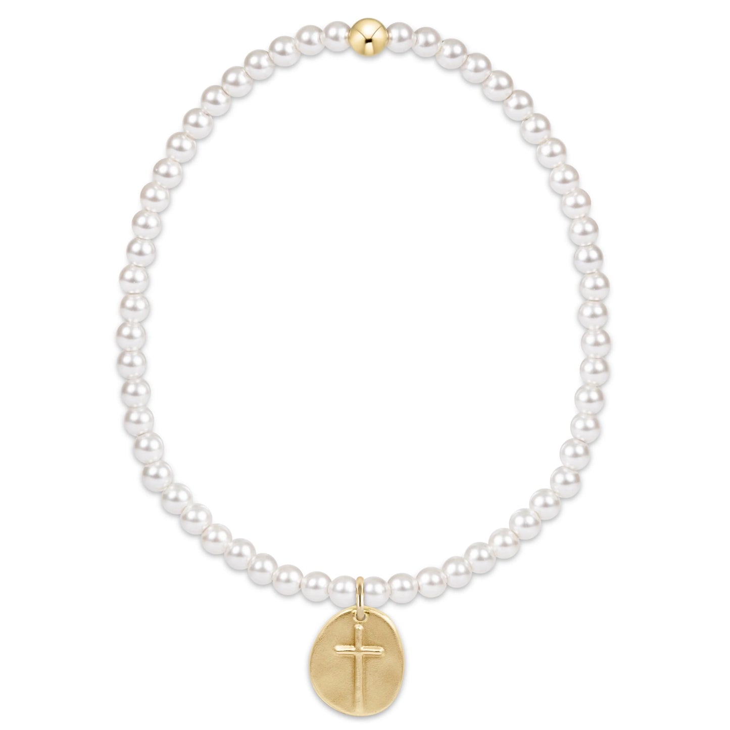 CLASSIC PEARL 3MM GOLD DISC