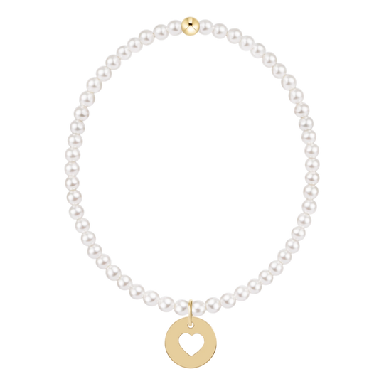 CLASSIC PEARL 3MM GOLD DISC