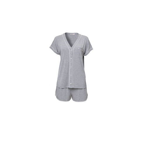 MOONBEAM JERSEY PIPED PJ SET