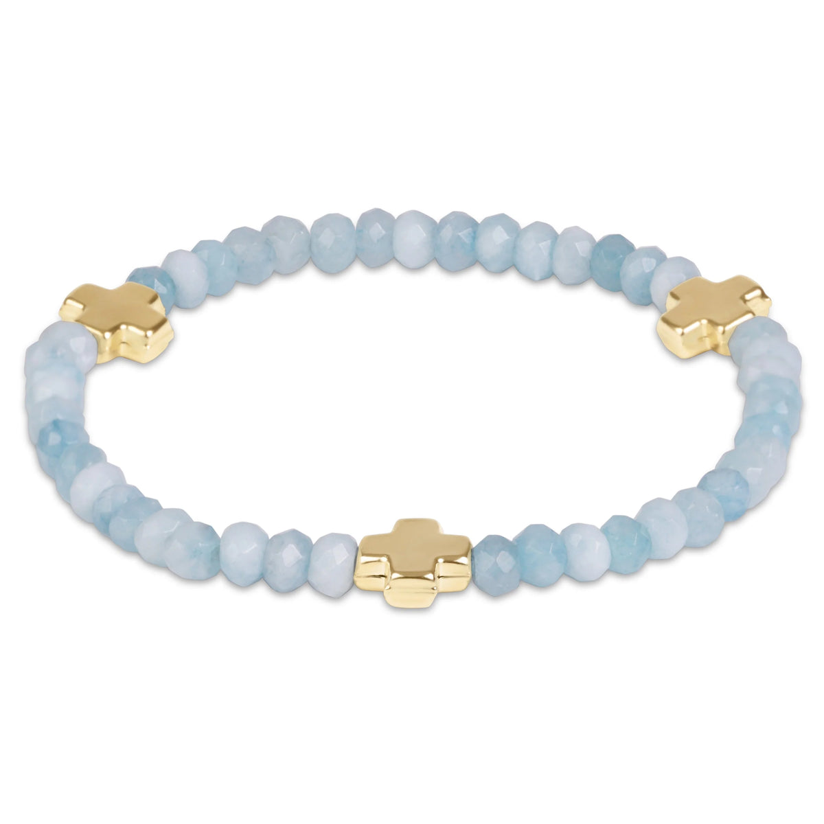 SC GOLD 4MM GEMSTONE BRACELET