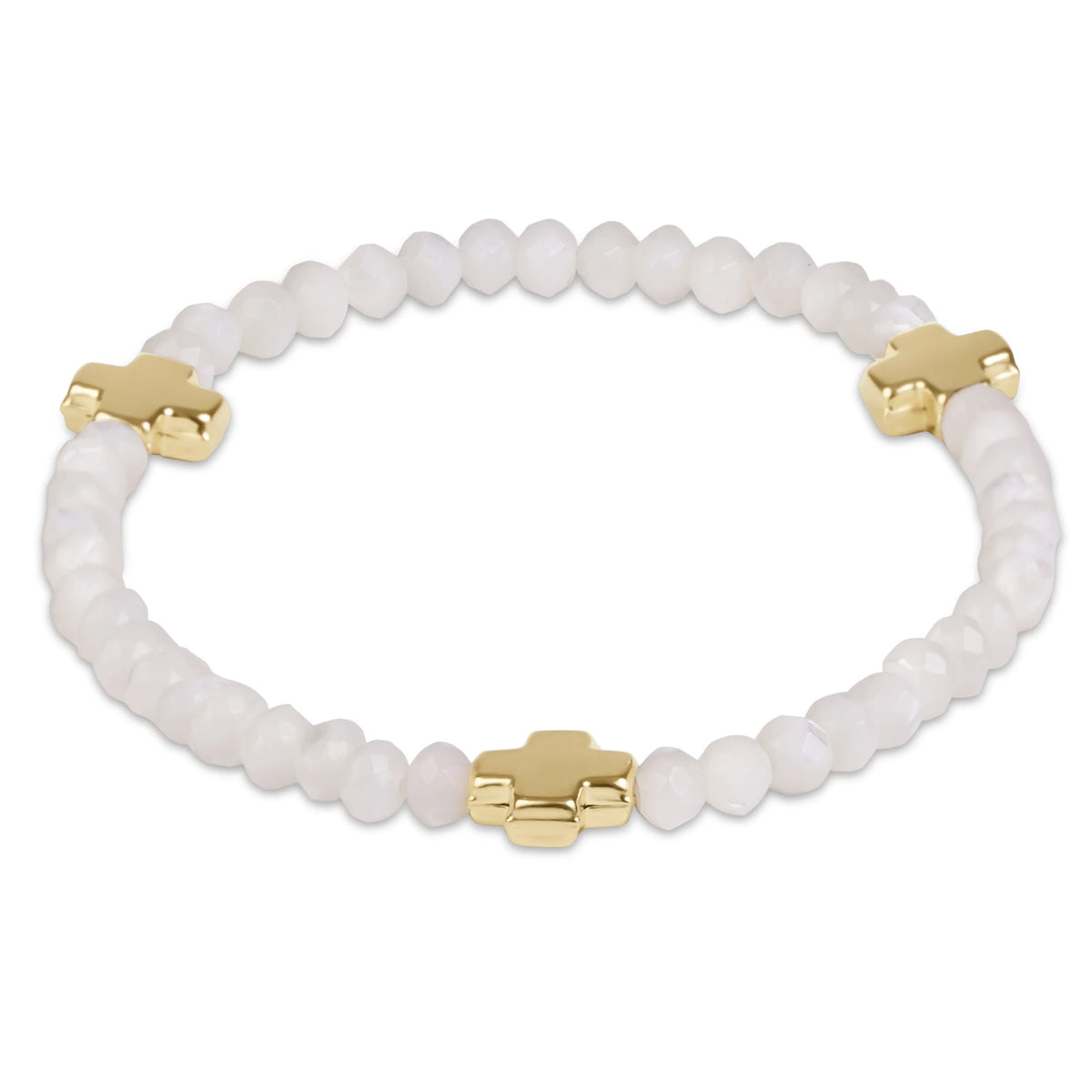 SC GOLD 4MM GEMSTONE BRACELET