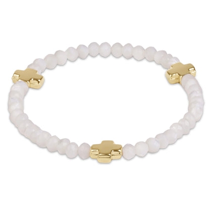 SC GOLD 4MM GEMSTONE BRACELET
