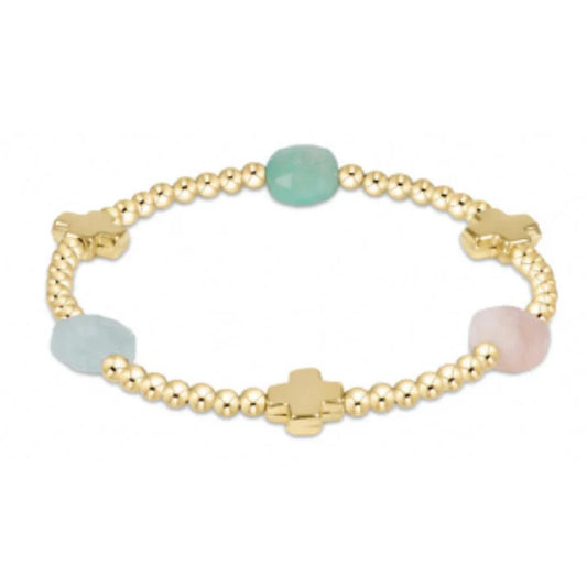 SIGNATURE CROSS GOLD 3MM HOT MESS