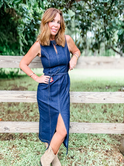 DARK BLUE RAYA DRESS