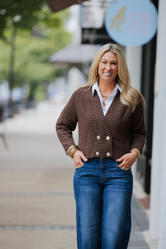 CHOCOLATE KNIT SWEATER