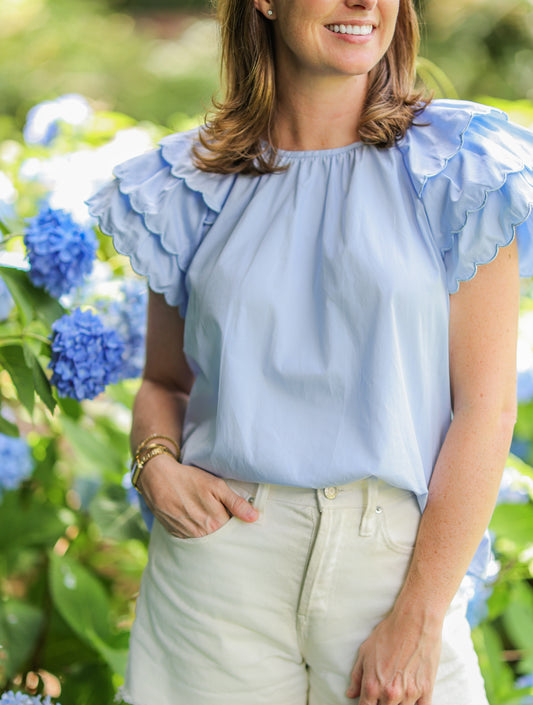 BIANCA SCALLOP TOP