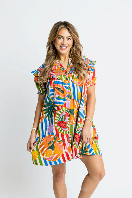 FRUIT COTTON DRESS