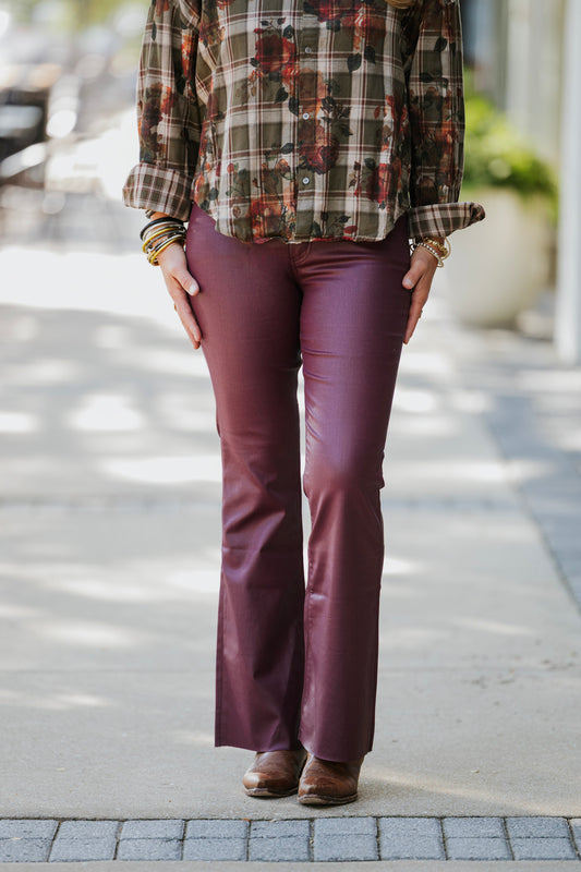 WINE STELLA HIGH RISE FAB AB FLARE