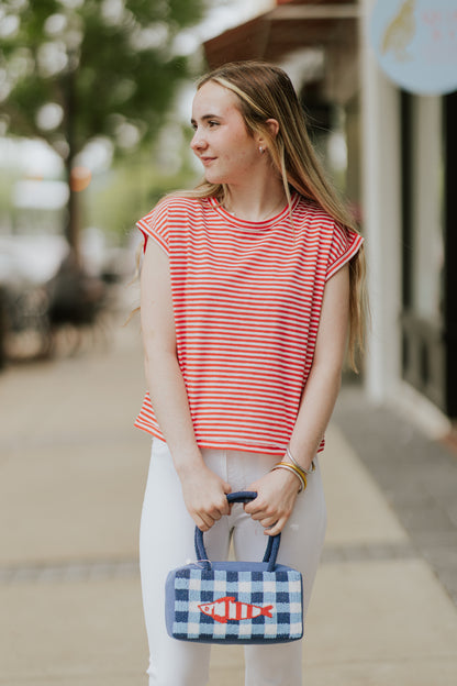 SLUB STRIPE TEE