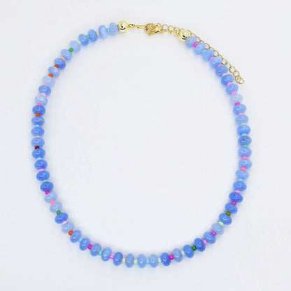 BEADED GEMSTONE NECKLACE