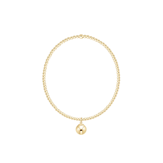 CLASSIC GOLD 8MM GOLD PEARL DANGLE