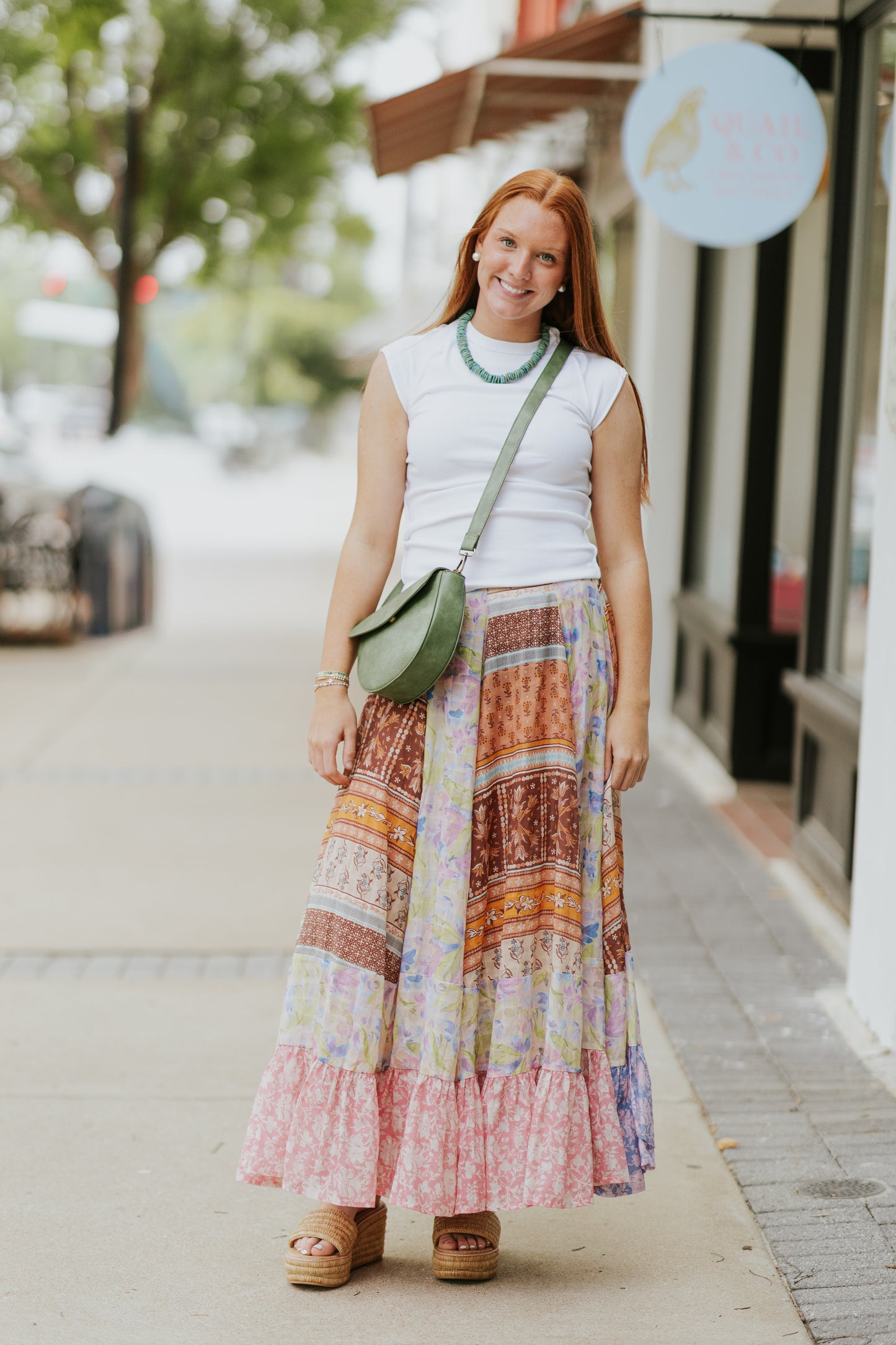 SANTA EULALIA PRINTED MAXI SKI