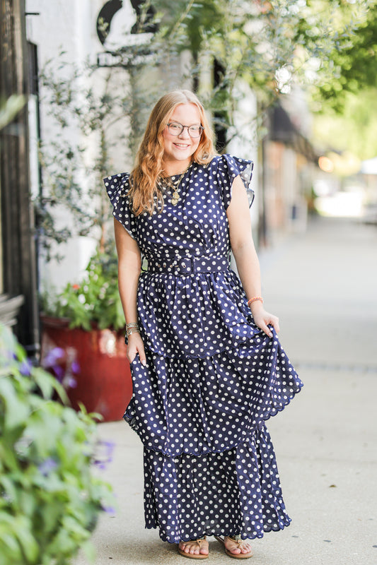CHELSEA POLKA DOT DRESS
