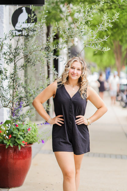 SOLACE BLACK ROMPER