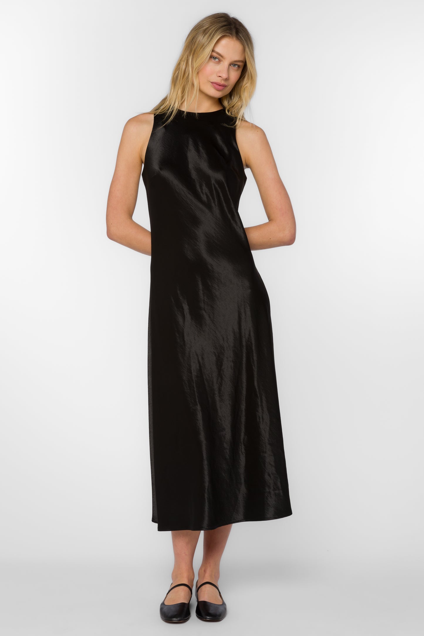 DORTHEA BLACK SLIP DRESS