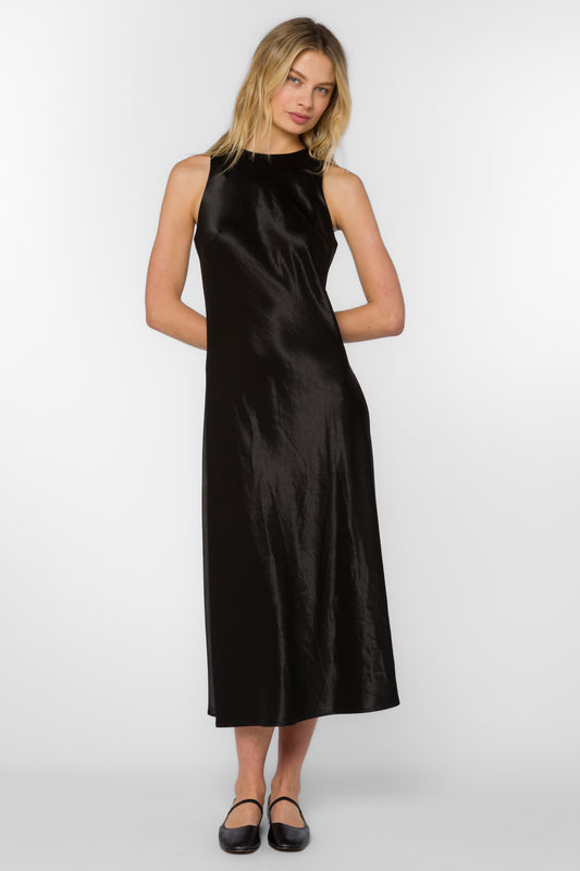 DORTHEA BLACK SLIP DRESS