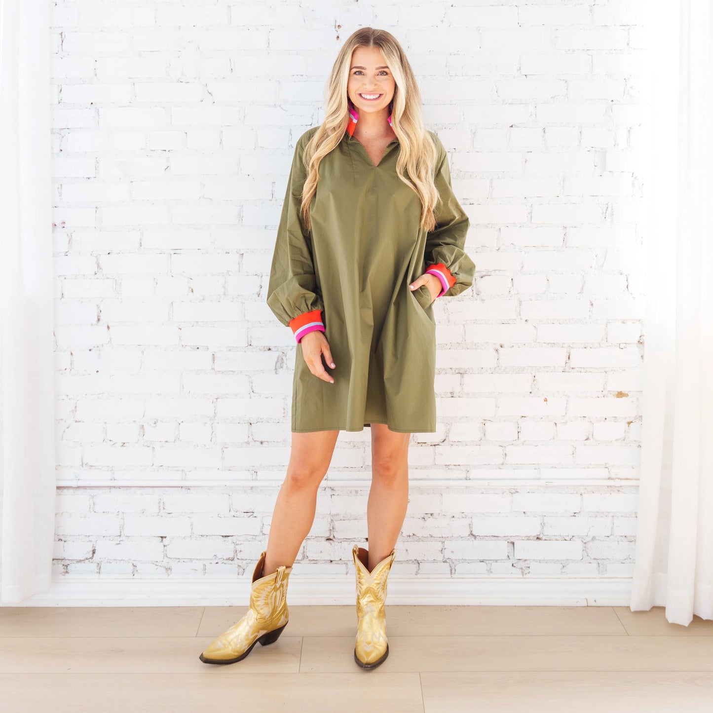 REECE DRESS OLIVE