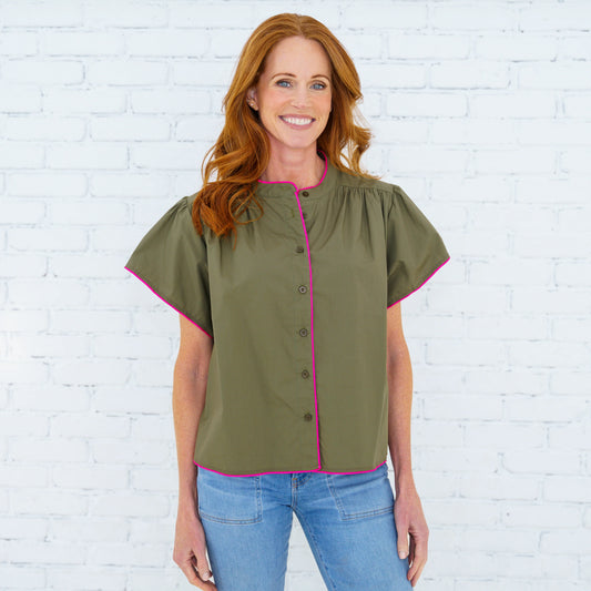CASSIE TOP OLIVE