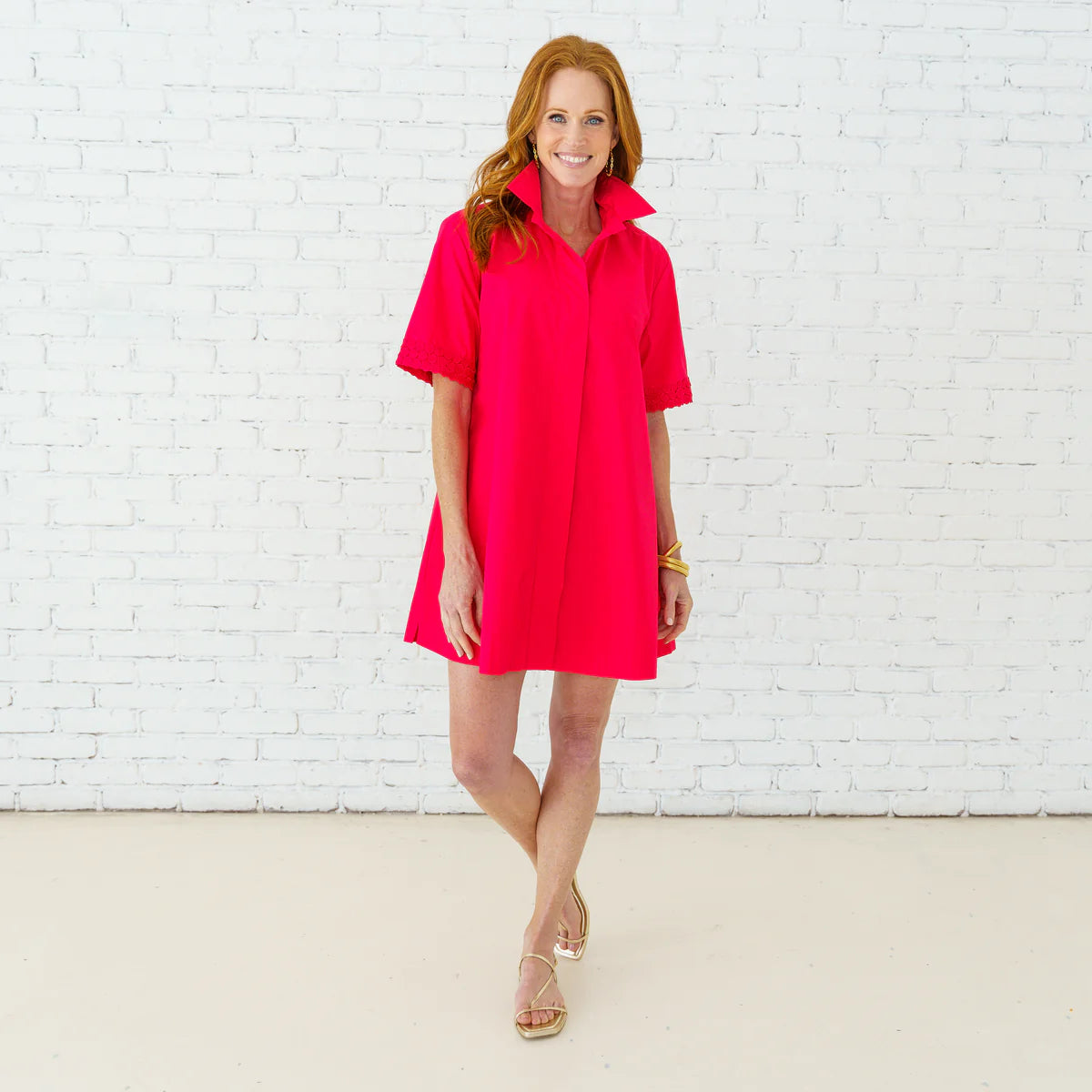 PENNY DRESS IN RED