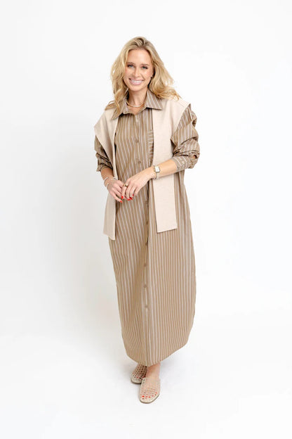 HAILEY MAXI SHIRT DRESS