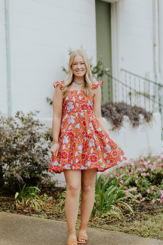 MAYA DRESS RETRO FLORAL