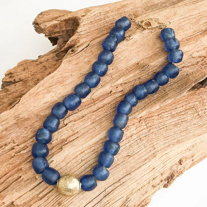 BRASS BALL NECKLACE