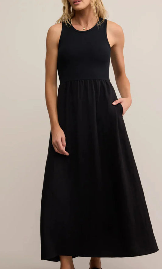 CHARLOTTE MIDDI DRESS IN ECLIPSE