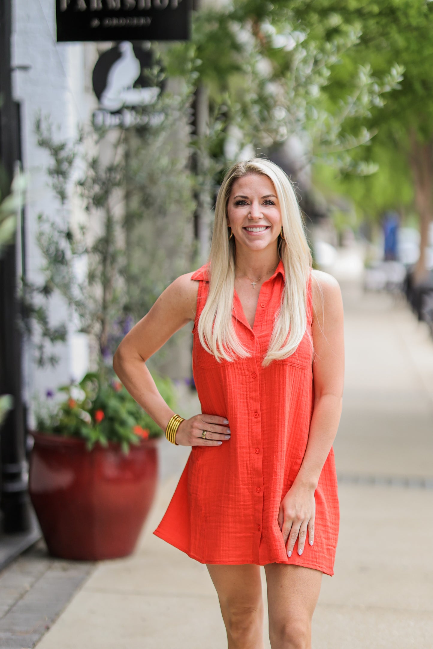 NEW LIGHT CABANA RED MINI DRESS