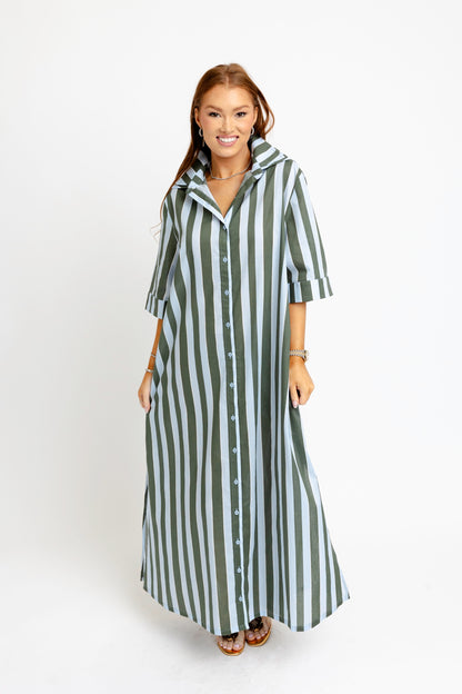 STRIPE MAXI DRESS