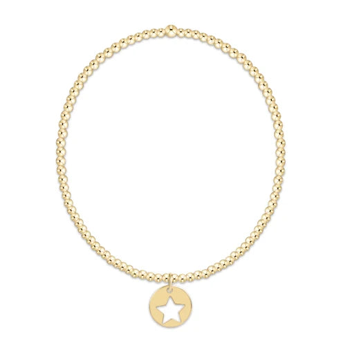 EGIRL GOLD 2MM STAR SMALL DISC