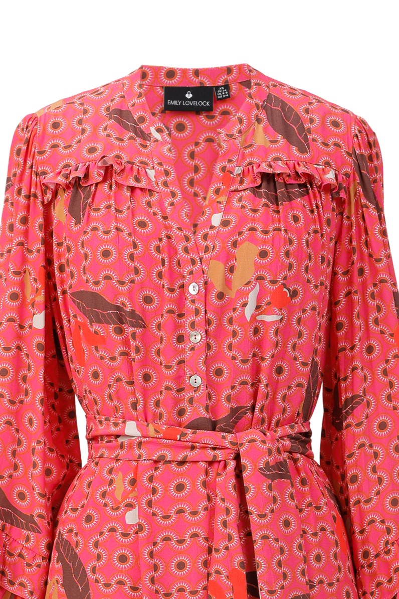 ADELE DRESS IN BEATROOT