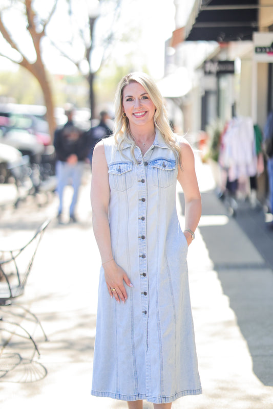 GRETEL SLEVELESS DRESS