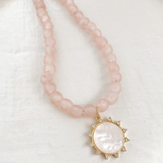GEMSTONE SUN NECKLACE