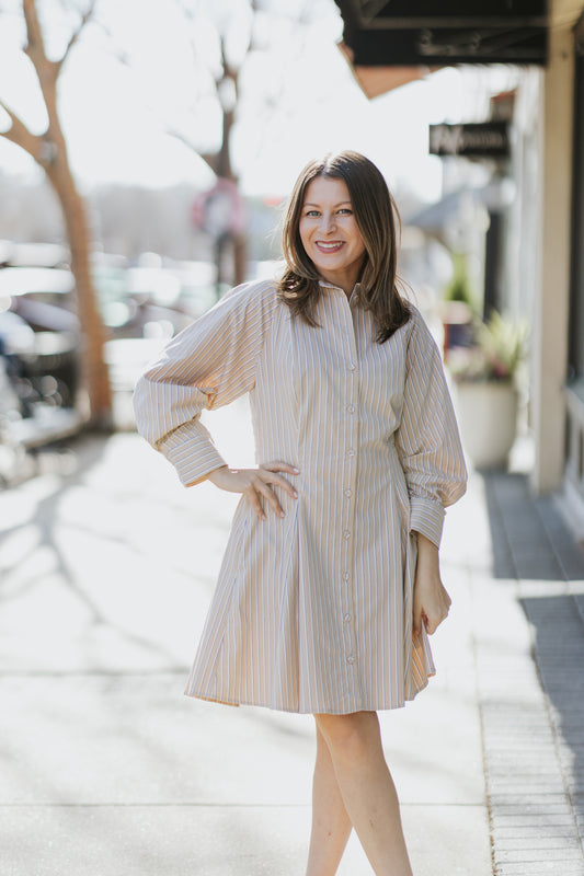 KAYLI TAUPE DRESS