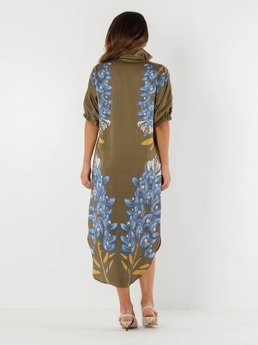 POPPY CAFTAN IN BLUE BONNET