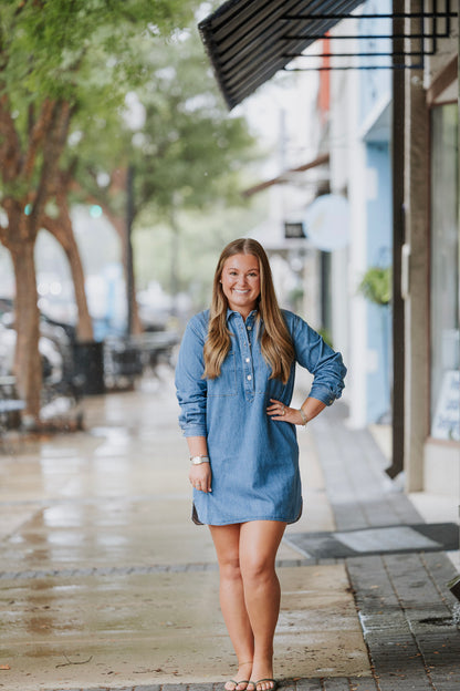 LUCIE DENIM DRESS