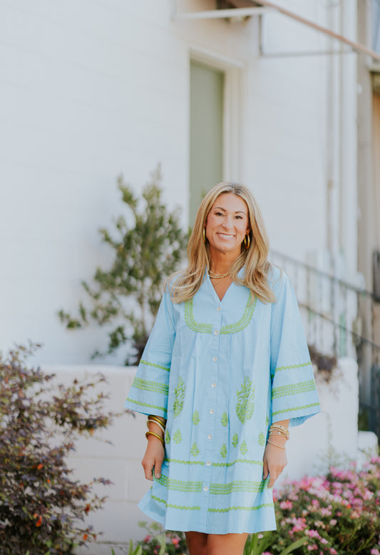 CREATION EMBROIDERY DRESS