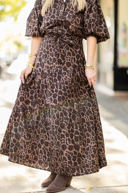 LOLLIE LEOPARD SKIRT