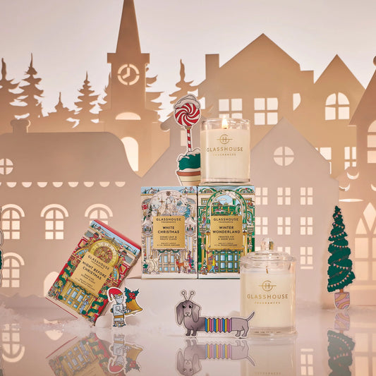 GLASSHOUSE CHRISTMAS CANDLE TRIO
