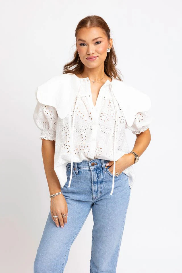 PETER PAN EYELIT TOP