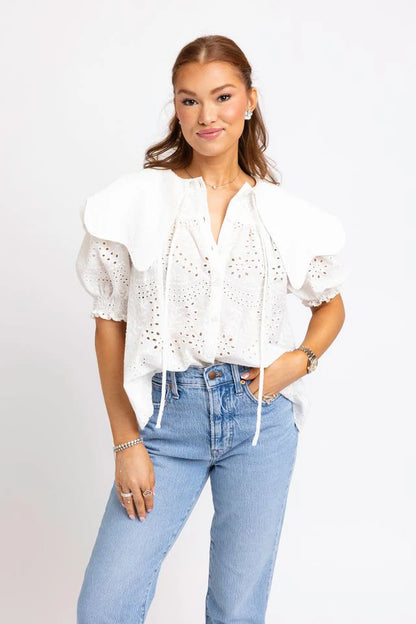 PETER PAN EYELIT TOP