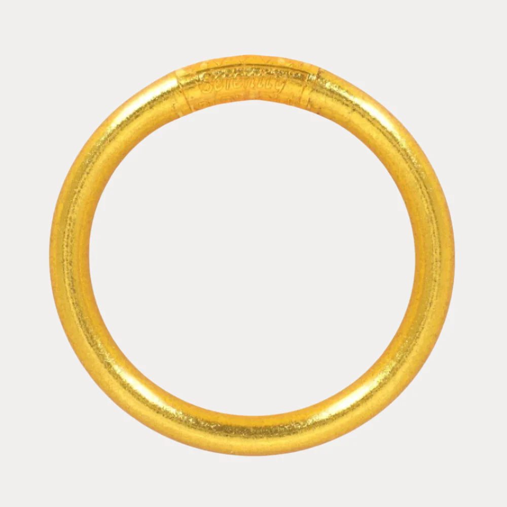 GOLD TZUBBIE ALL WEATHER BANGLE - SERENITY PRAYER