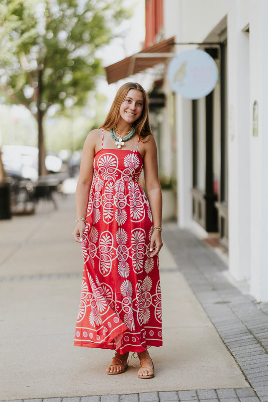FESTIVAL MEDALLION MAXI DRESS
