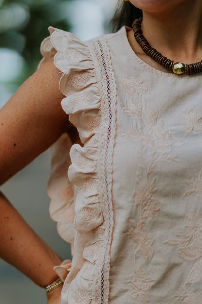 PALE PEACH ULLA TOP