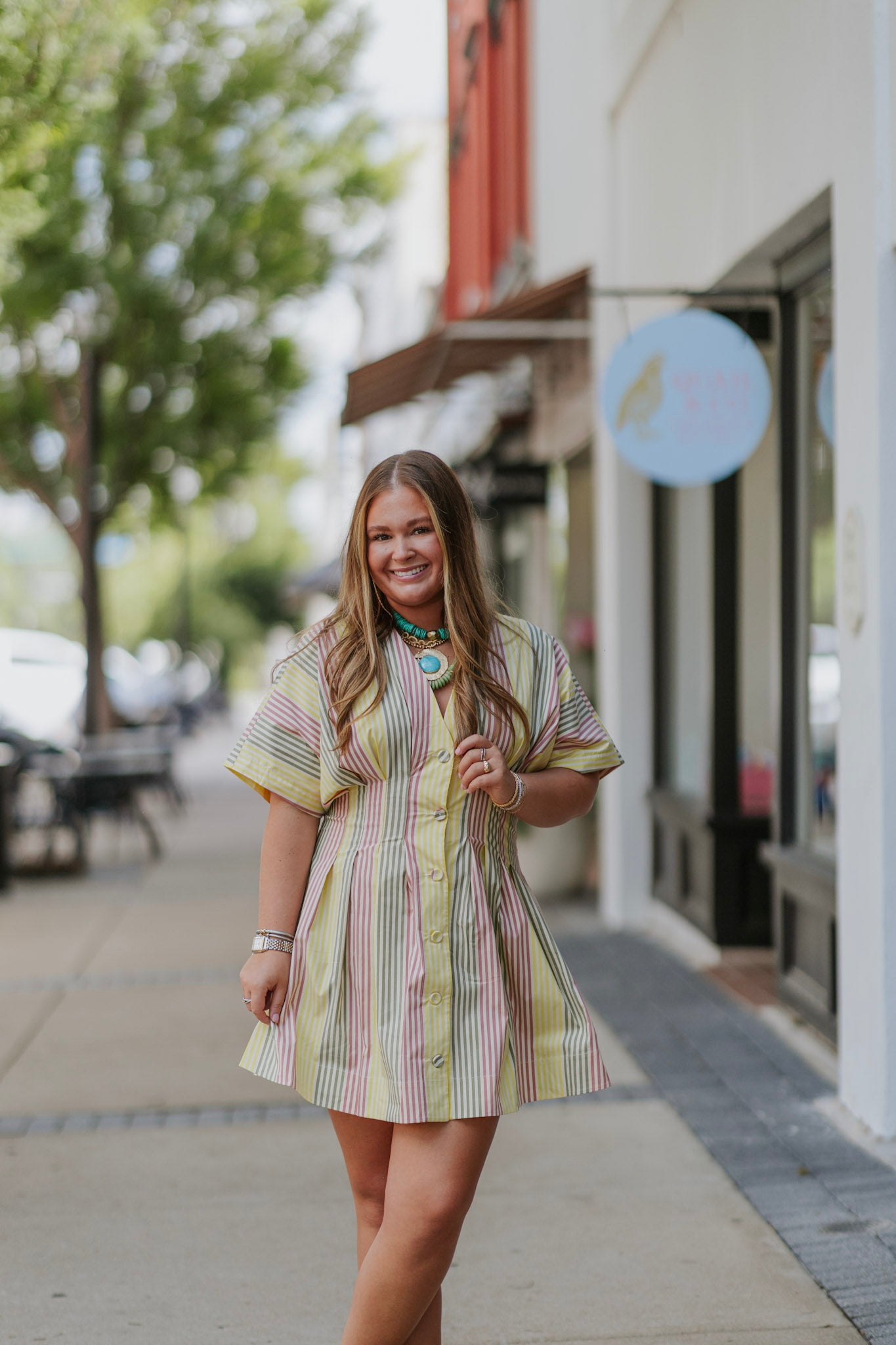 VONNE STRIPE DRESS
