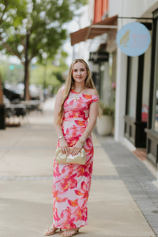 BIANCA MESH MIDI DRESS