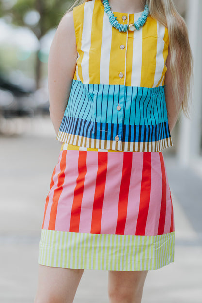 HYPE STRIPE SKIRT