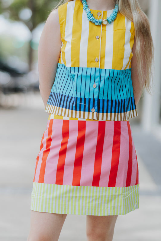 HYPE STRIPE SKIRT