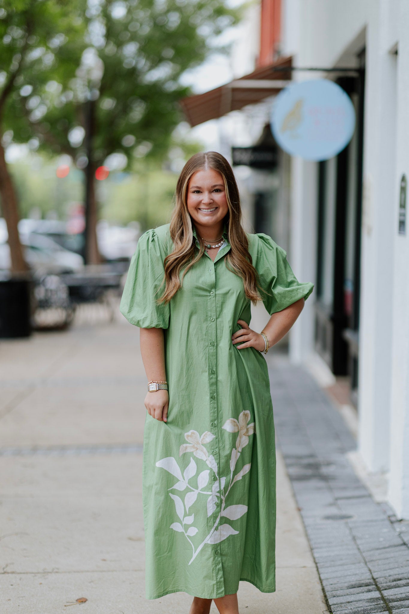 GREEN TEA LEILA DRESS